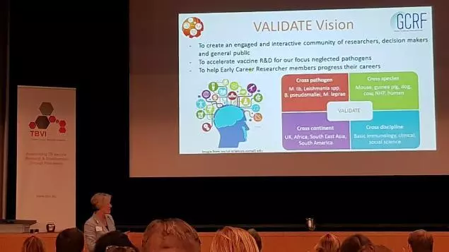 VALIDATE Director, Prof Helen McShane, talking at Les Diablerets 2019