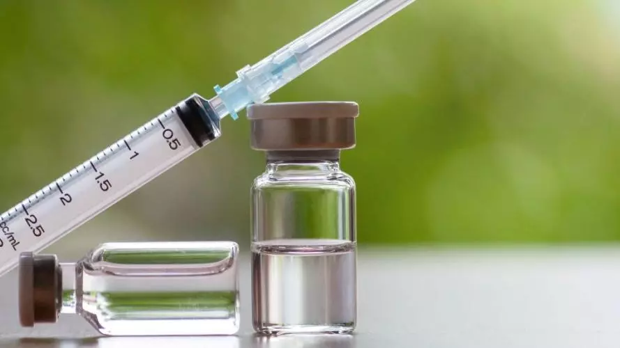 Vaccine Vial and Syringe