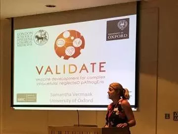 Network Manager, Sam Vermaak, talking at the July 2018 Acid Fast Club 