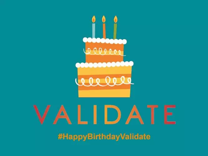 Happy birthday VALIDATE!