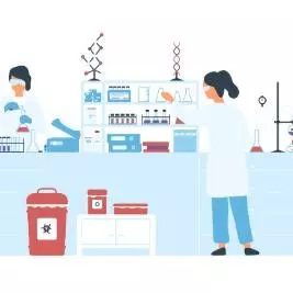 Scientists working