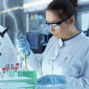 Scientist at work