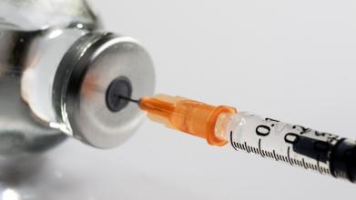 Vaccine being drawn